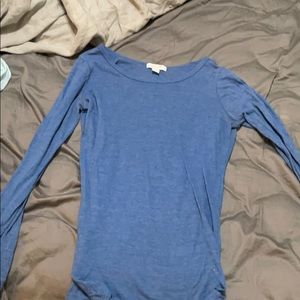 Blue long sleeved shirt